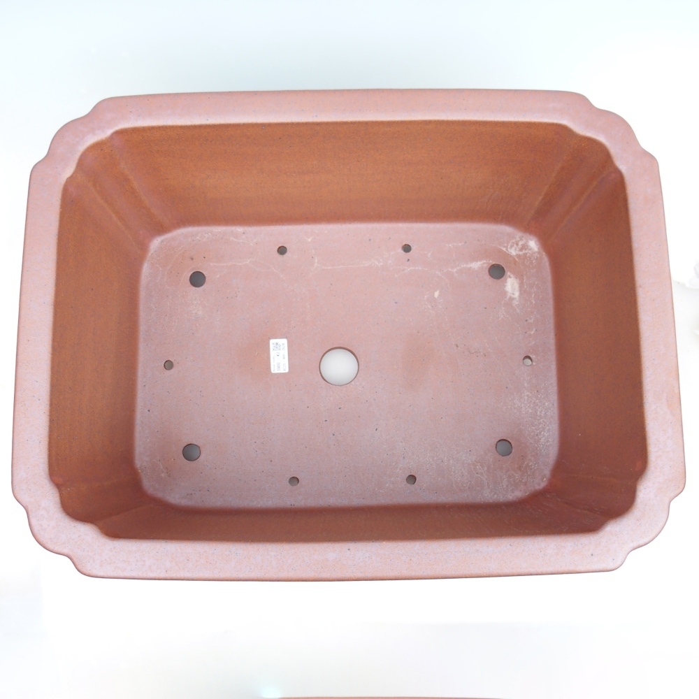 Cuenco bonsái de cerámica 61,5 x 47,5 x 26 cm , color metal - SOLO RECOGIDA PERSONAL o transporte en palet