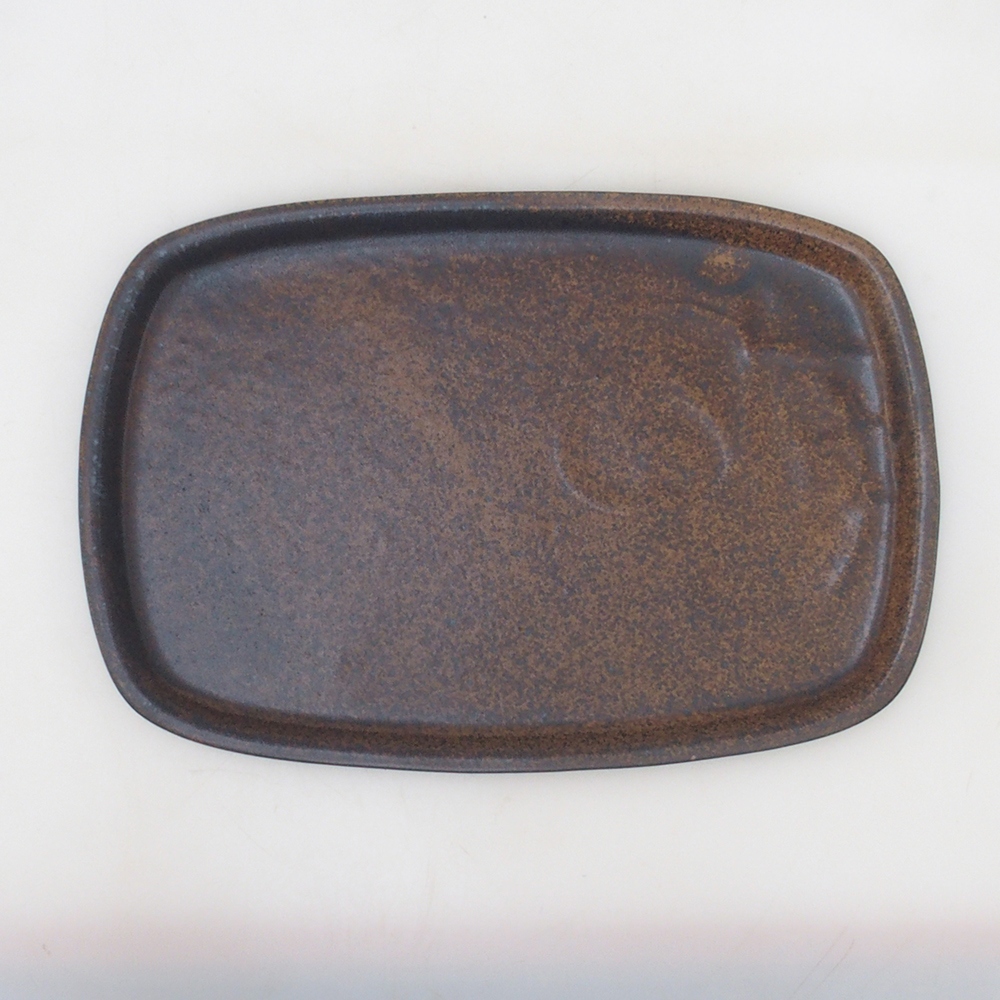 Cuenco de cerámica H10 - 34 x 23,5 x 1,5 cm - marrón