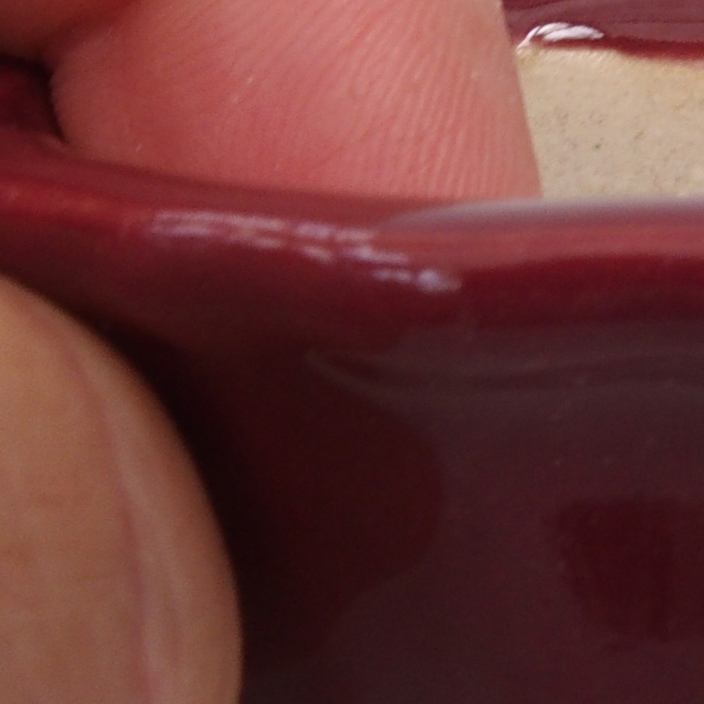 Mini cuenco bonsái 5 x 5 x 2,5 cm, color burdeos