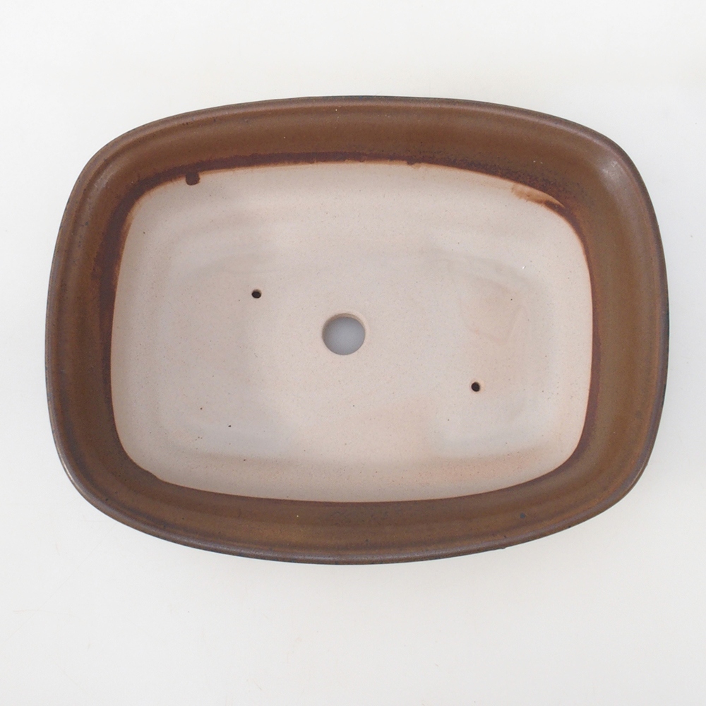 Cuenco bonsái H09 - 30 x 23 x 7,5 cm - marrón