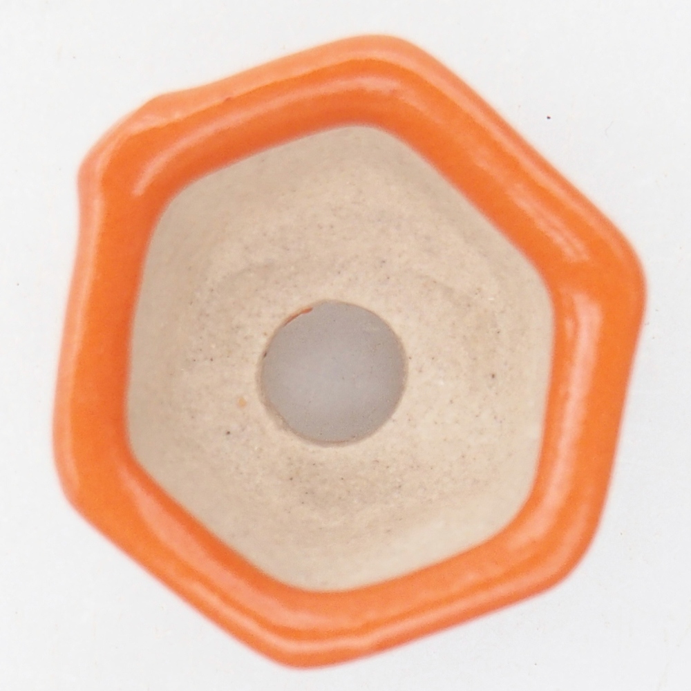 Cuenco mini bonsái 2,5 x 2 x 1,5 cm, naranja
