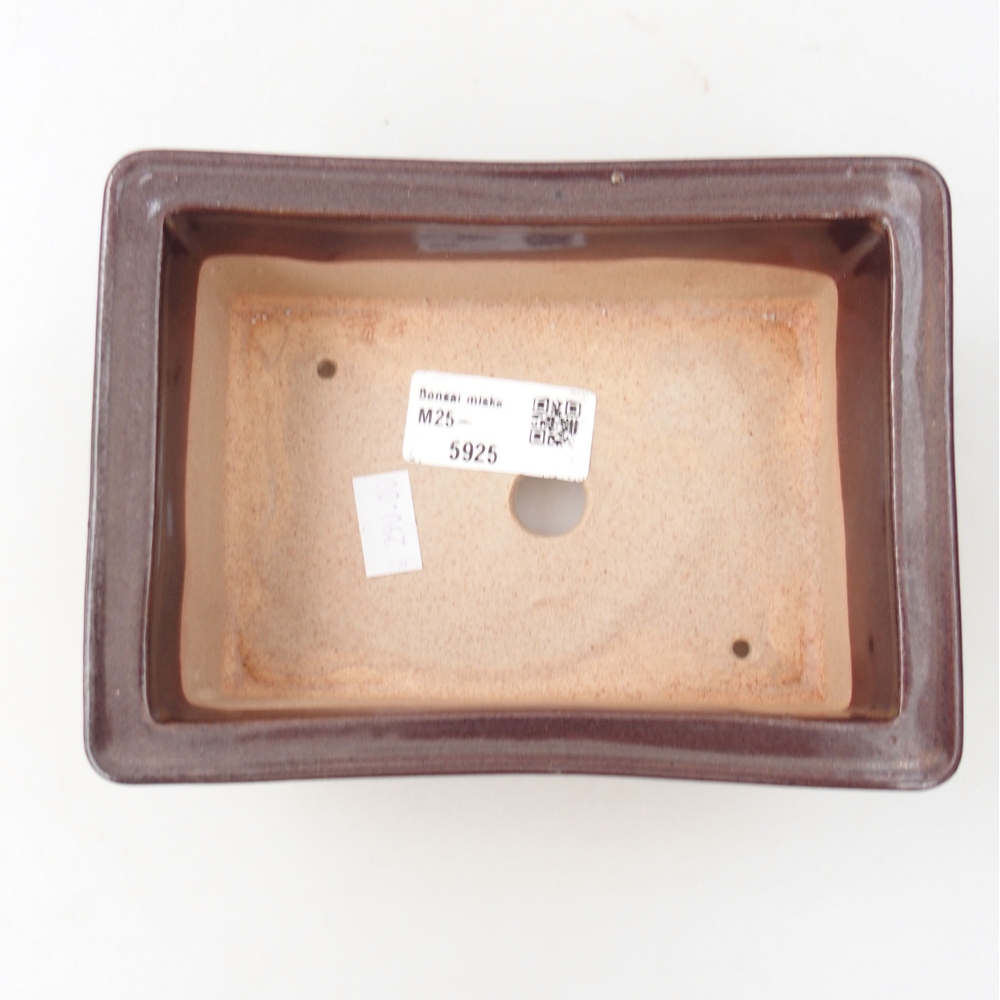 Cuenco bonsái de cerámica 22 x 17 x 5 cm, verde