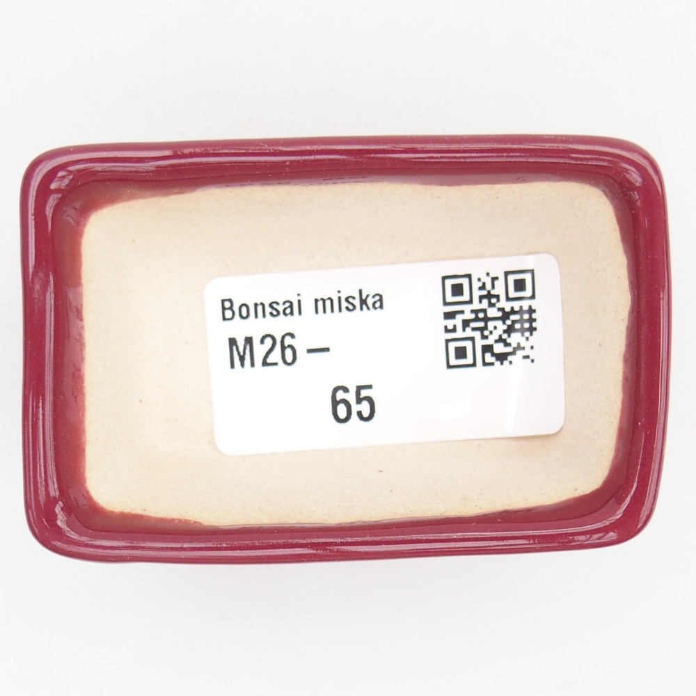 Cuenco mini bonsái 6,5 x 4 x 2,5 cm, burdeos