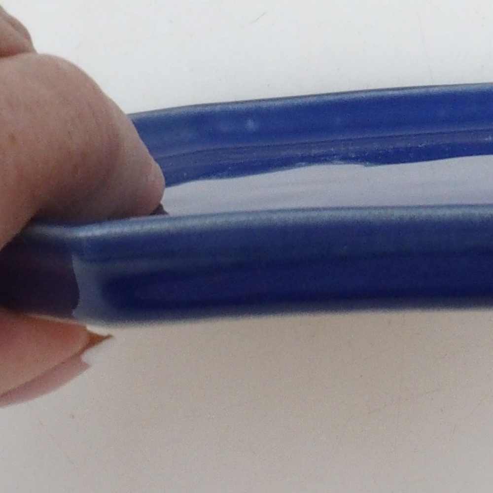 Cuenco de cerámica H13 -12 x 12 x 1 cm - azul