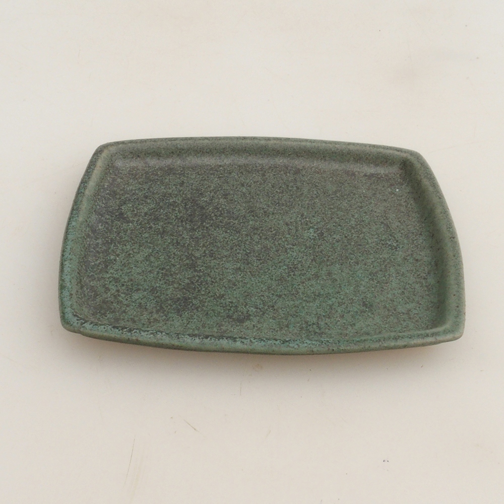 Platillo de cerámica H11 - 11,5 x 9,5 x 1 cm - verde