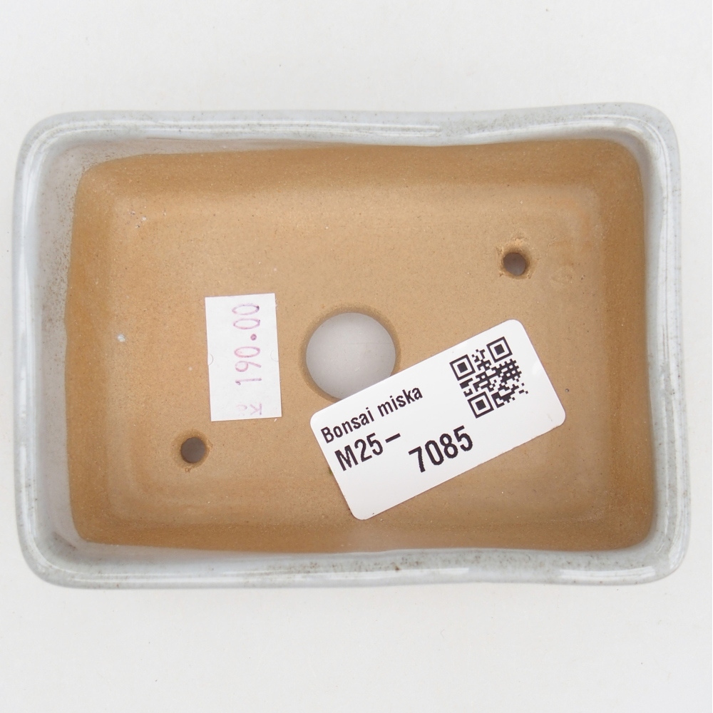 Cuenco bonsái de cerámica 10 x 7 x 3 cm, gris