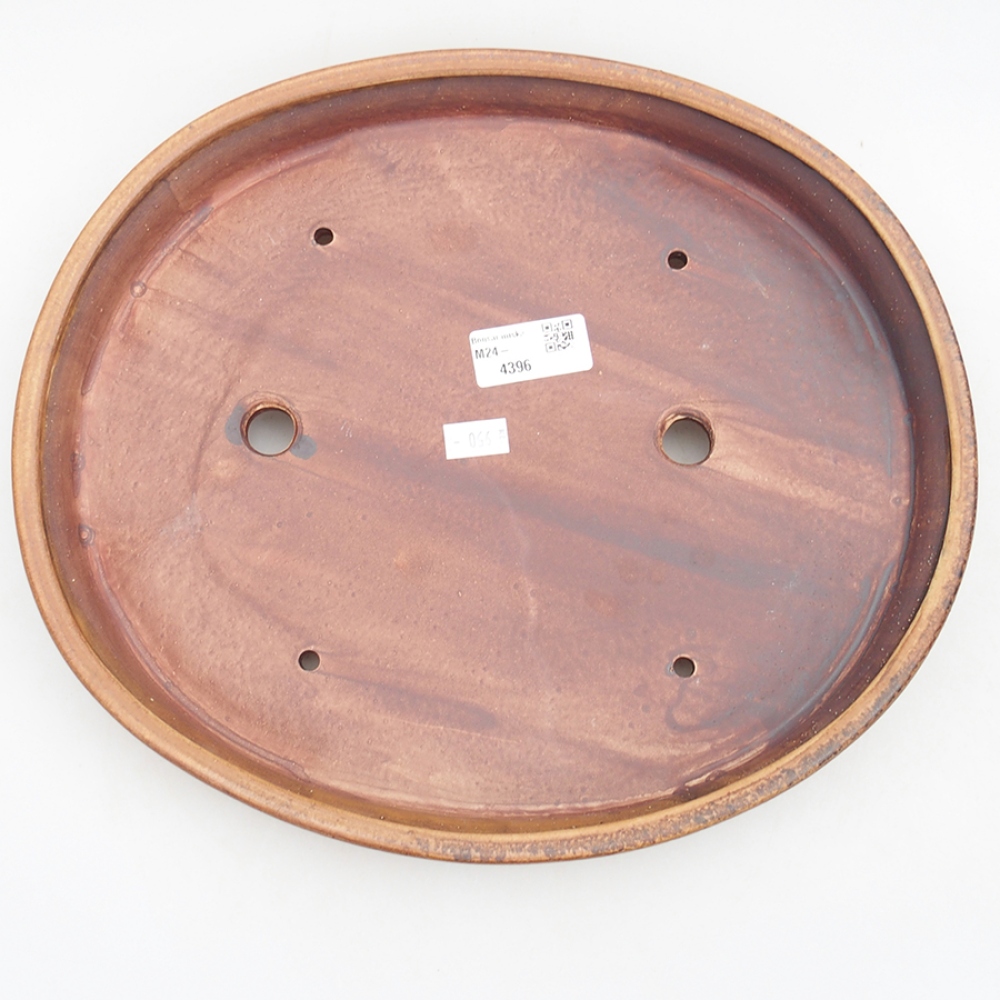 Cuenco bonsái de cerámica 31 x 27 x 4 cm, marrón