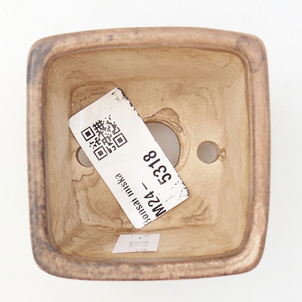 Cuenco bonsái de cerámica 6 x 6 x 4,5 cm, rosa