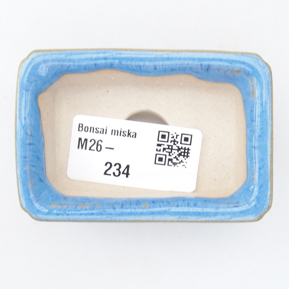 Cuenco mini bonsái 7 x 5 x 2 cm, azul