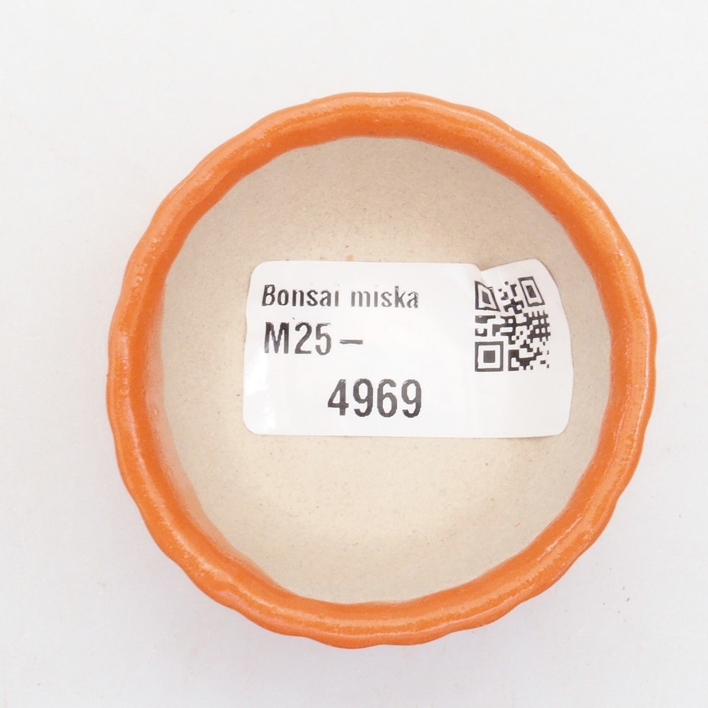Mini cuenco bonsái 5 x 5 x 2,5 cm, naranja