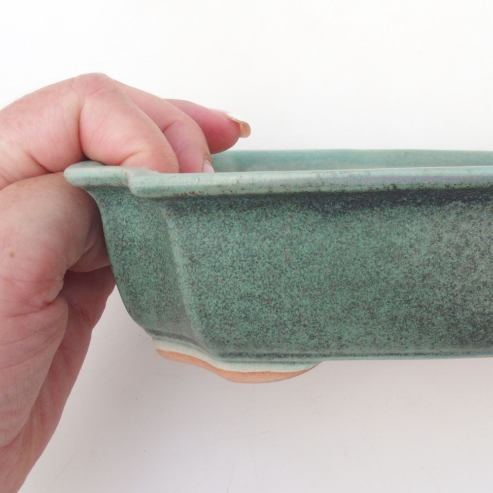 Cuenco bonsái H03 - 16,5 x 12 x 4,5 cm - verde