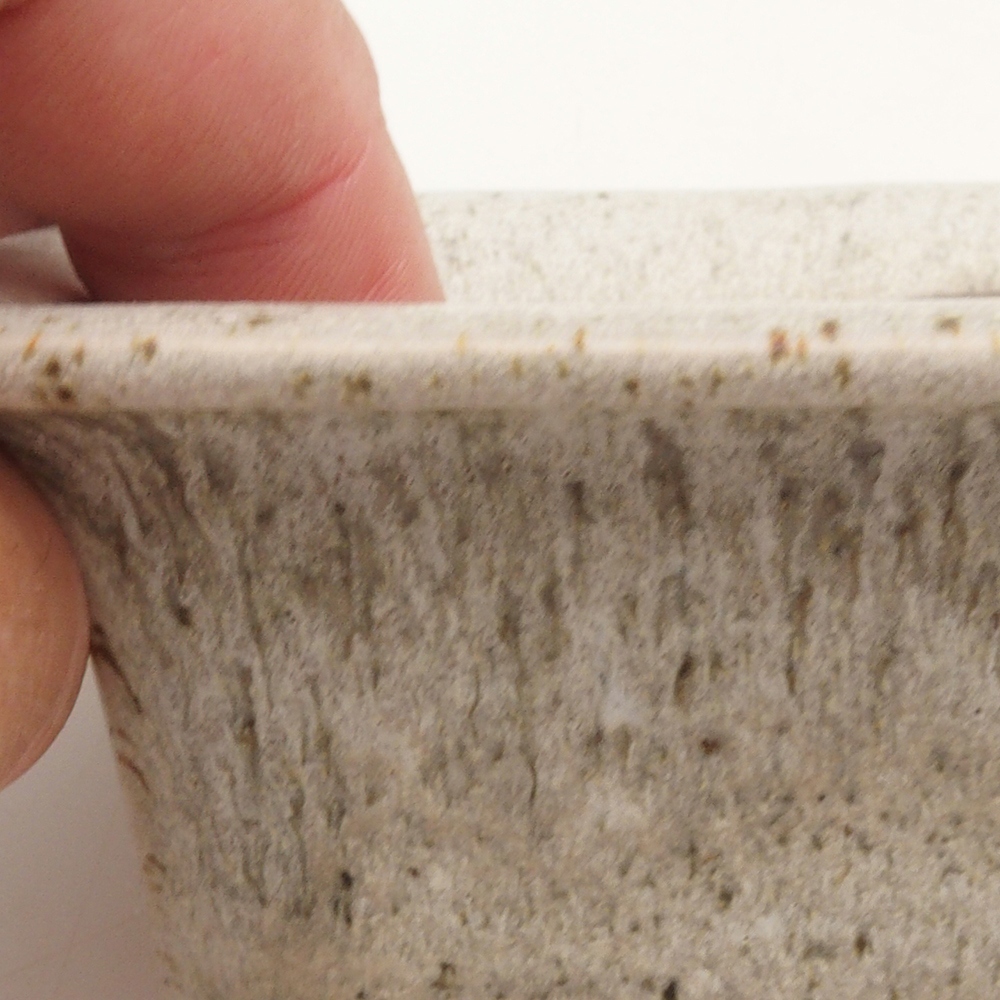 Cuenco para bonsái H11 - 11,5 x 10 x 4 cm - beige