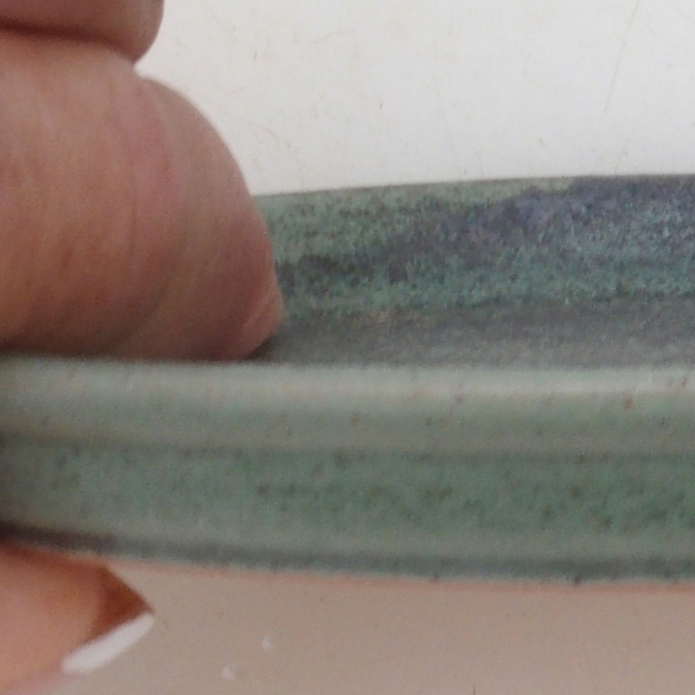 Platillo de cerámica H04 - 10,5 x 8 x 1 cm - verde