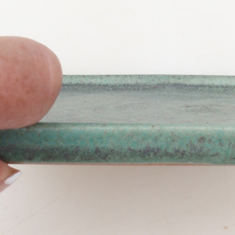 Cuenco bonsái cuadrado L - 14 x 14 x 1 cm - verde