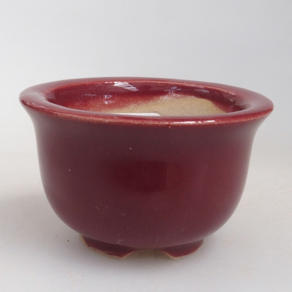Cuenco mini bonsái 4,5 x 4,5 x 2,5 cm, burdeos