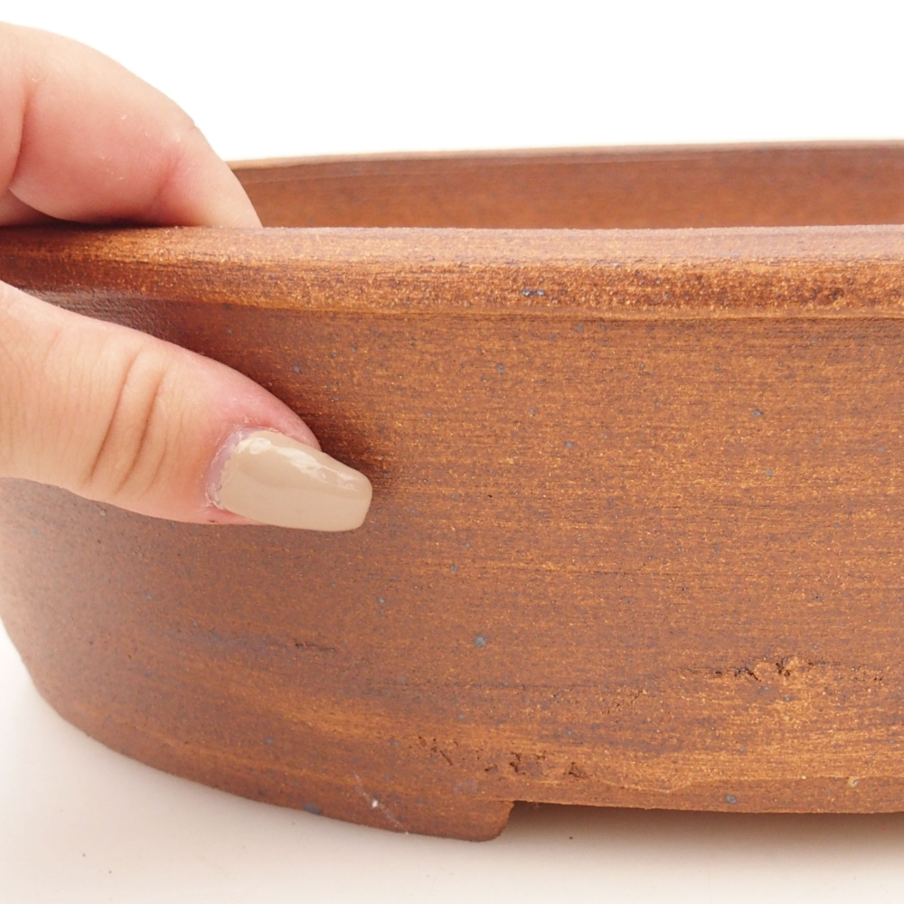 Cuenco bonsái 32,5 x 26 x 9 cm , color marrón