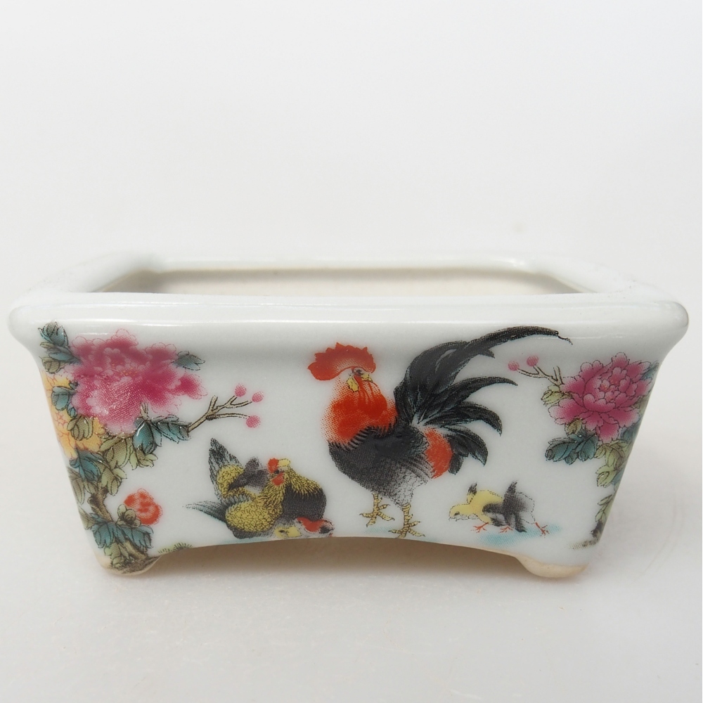 Cuenco mini bonsái 8 x 6,5 x 3,5 cm, blanco