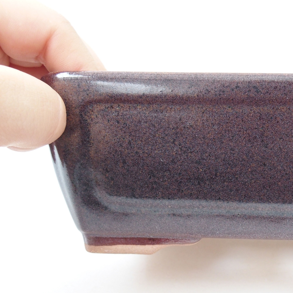 Cuenco bonsái de cerámica 22 x 17 x 5 cm, verde