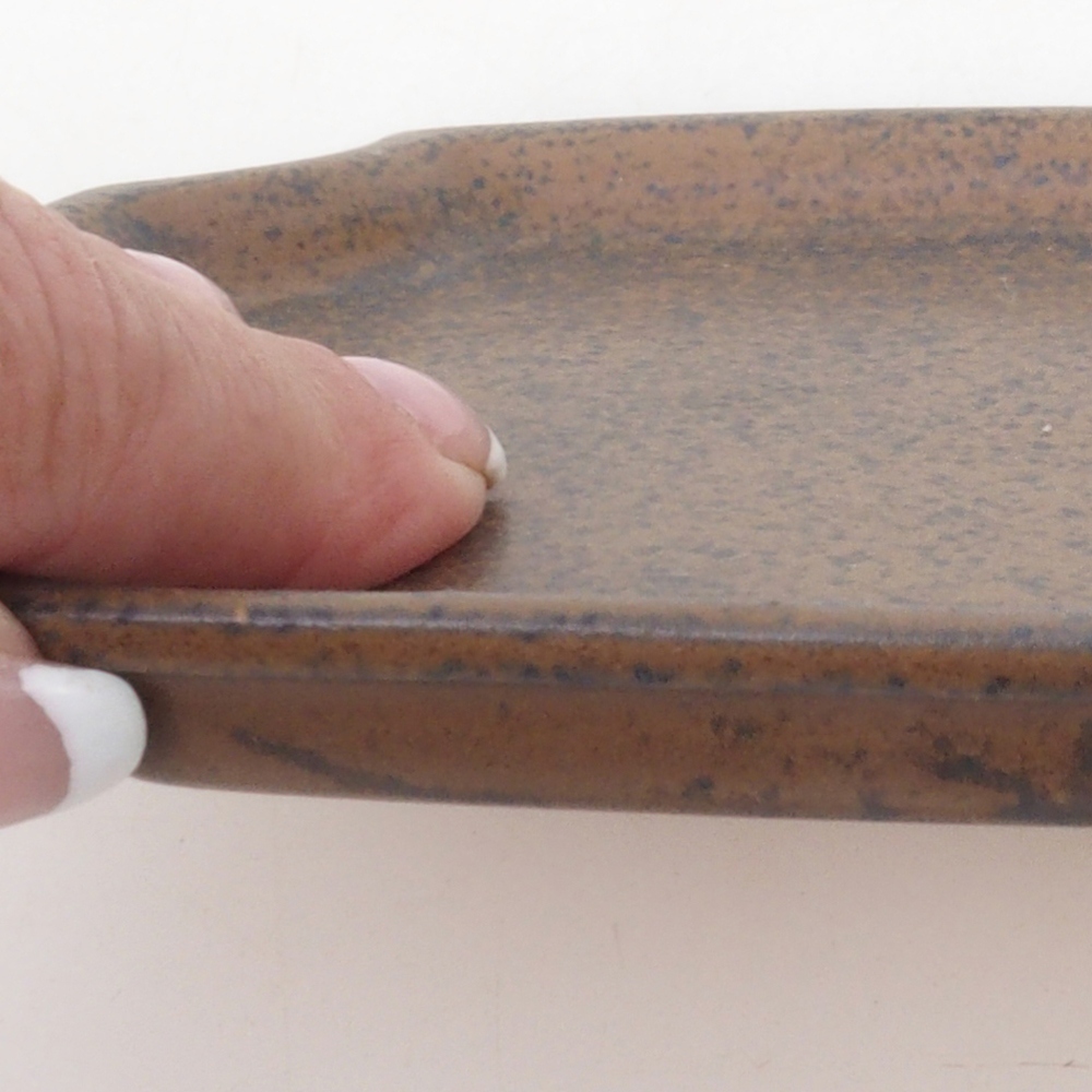 Cuenco de cerámica H03 - 17 x 12,5 x 1 cm - marrón