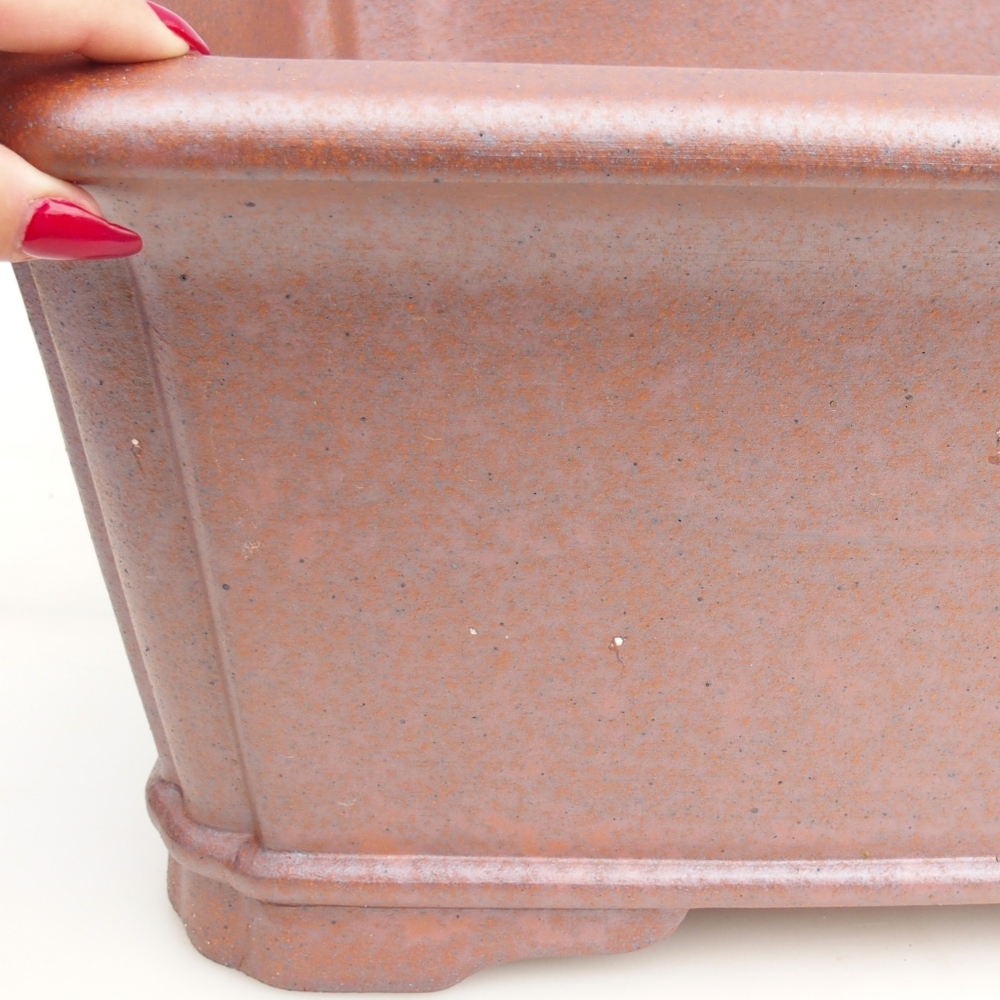 Cuenco bonsai de cerámica 51,5 x 37,5 x 20 cm , color metal - SOLO RECOGIDA PERSONAL o transporte en palet