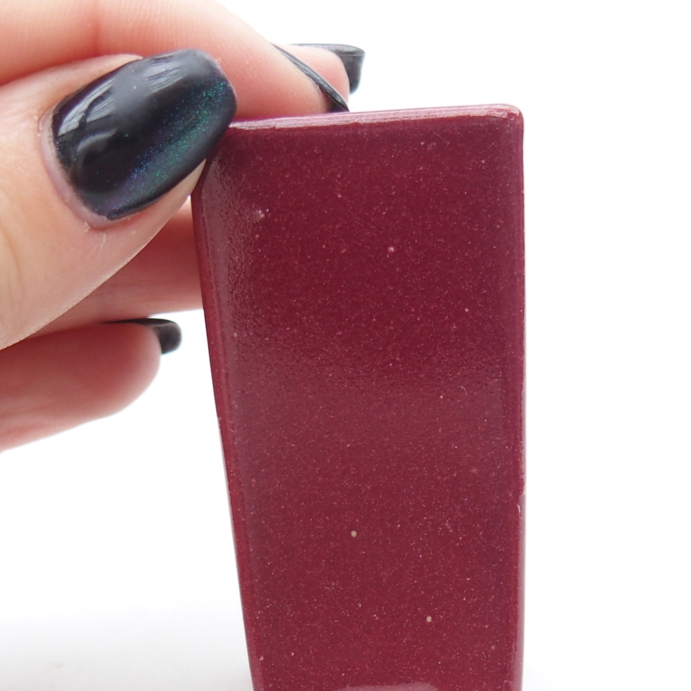 Mini cuenco bonsái 3 x 3 x 5,5 cm, burdeos