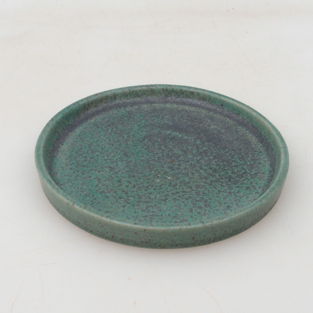 Consola redonda para bonsái D6-S - 10 x 10 x 1 cm - verde