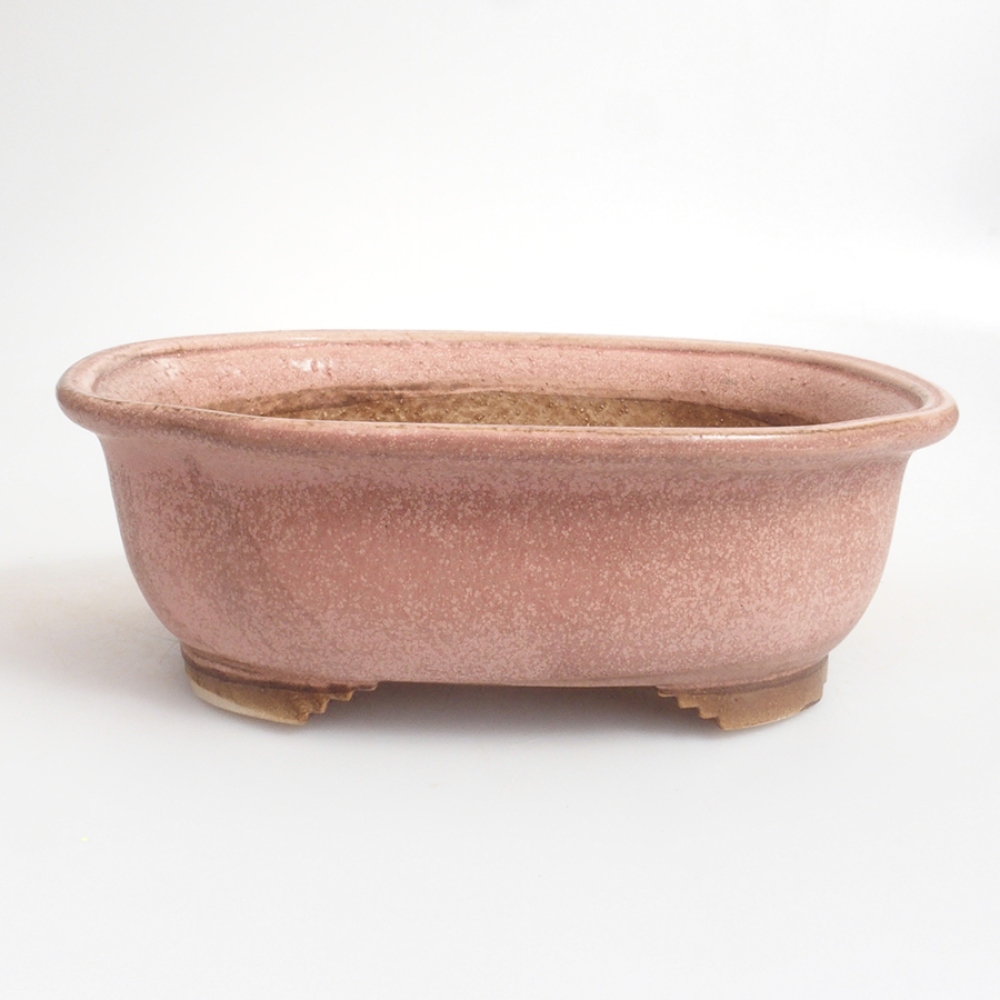 Cuenco bonsái de cerámica 10 x 8,5 x 4 cm, marrón