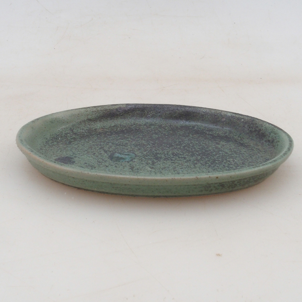 Platillo de cerámica H04 - 10,5 x 8 x 1 cm - verde