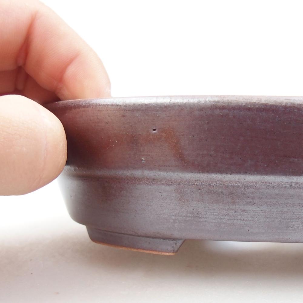 Cuenco bonsái de cerámica 22 x 17 x 5 cm, verde