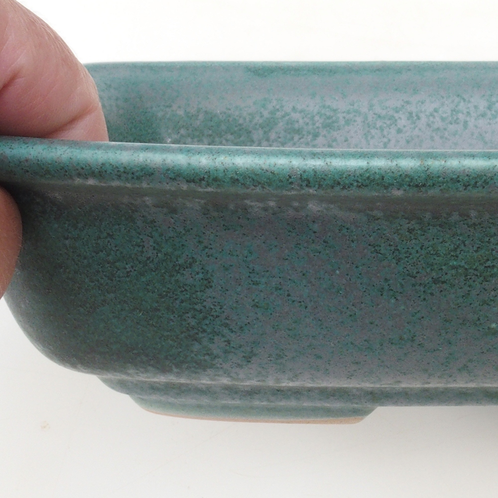 Cuenco bonsái H08 - 25 x 19,5 x 6 cm - verde