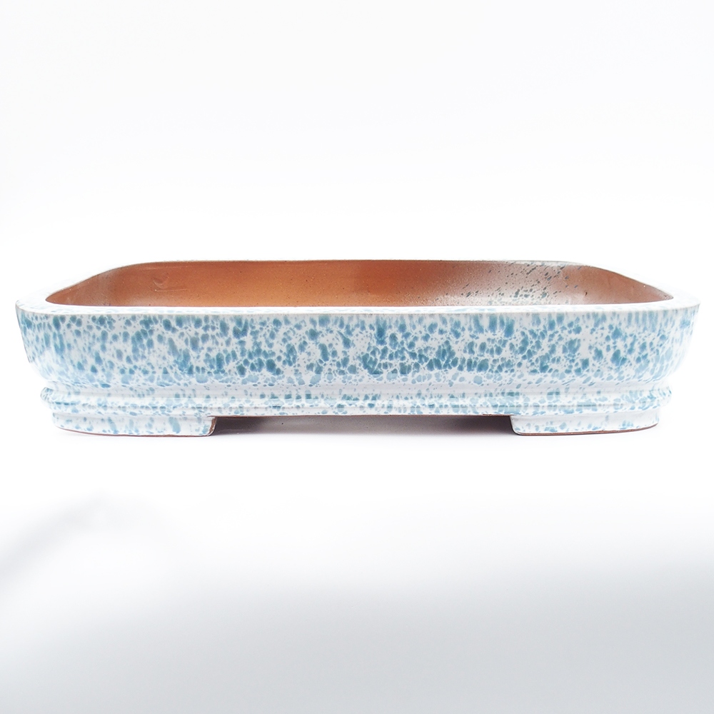 Cuenco 63 x 42 x 12 cm azul-blanco