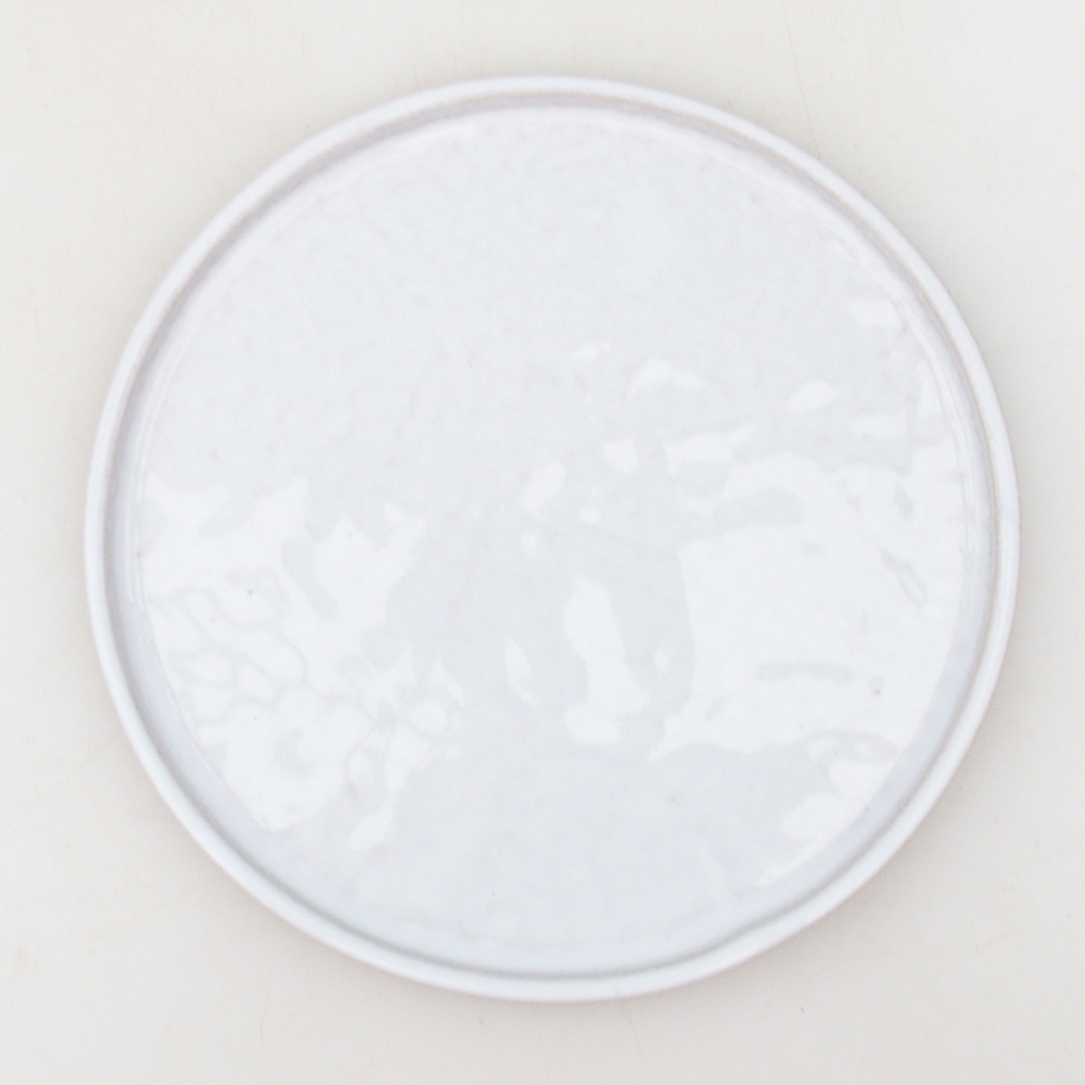 Contenedor redondo para bonsái D7-S - 16 x 16 x 1 cm - blanco