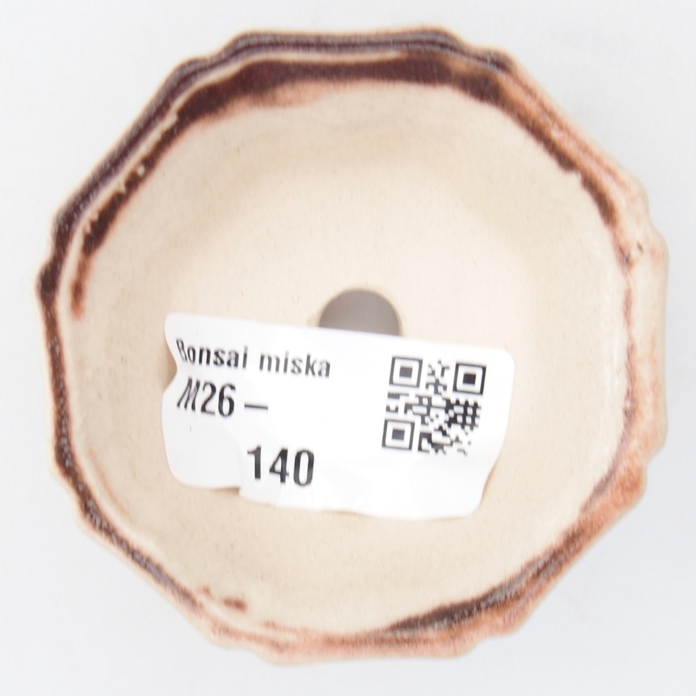 Mini cuenco bonsái 6 x 6 x 3 cm, rosa