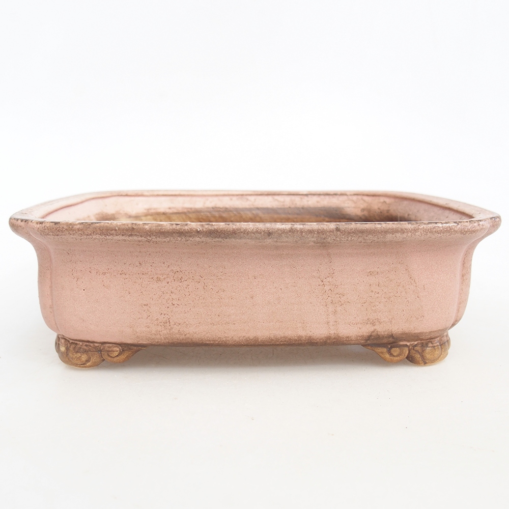 Cuenco bonsái de cerámica 20 x 17 x 6 cm, rosa