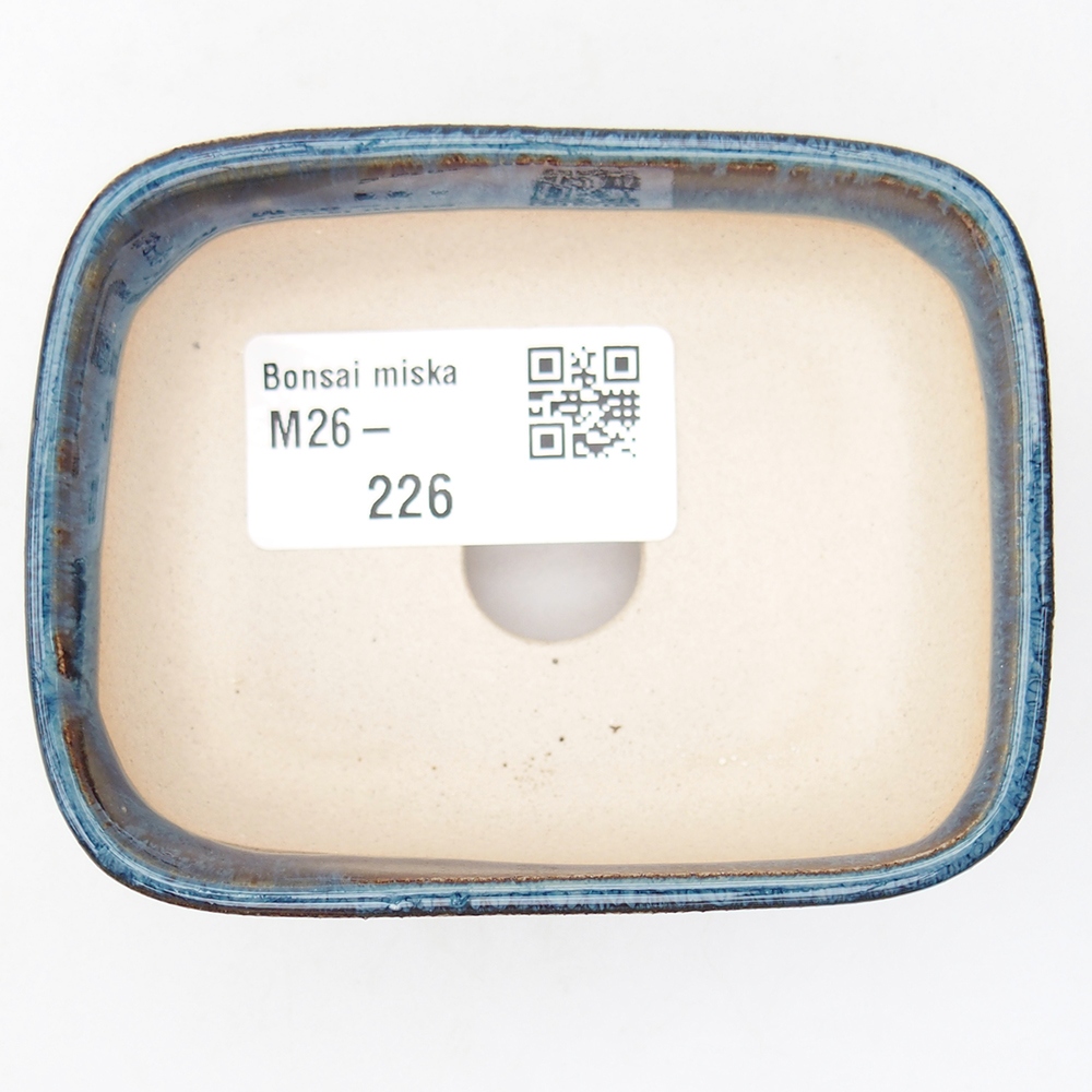 Mini cuenco bonsái 8 x 6,5 x 3 cm, color azul
