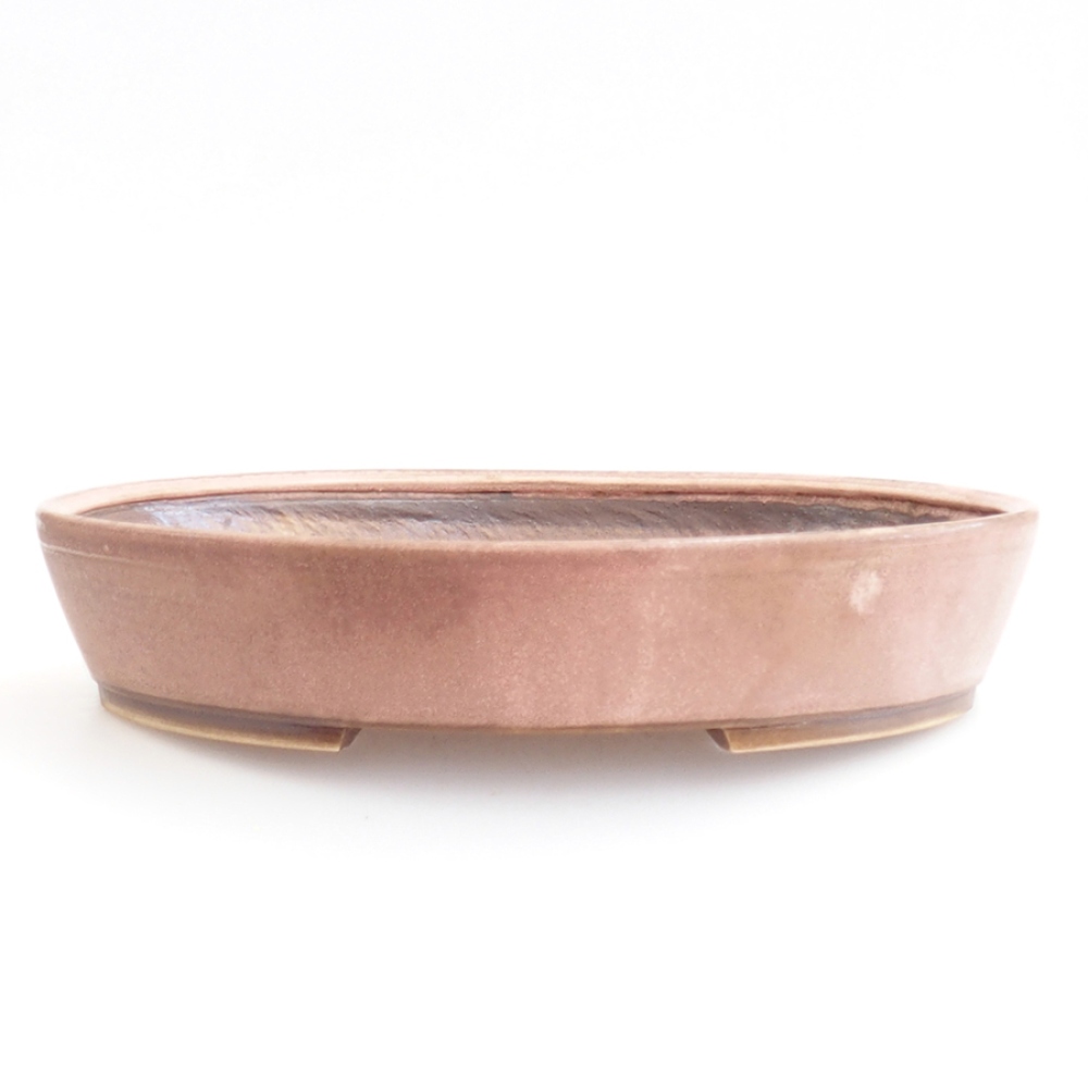 Cuenco bonsái de cerámica 31 x 26,5 x 6 cm, rosa