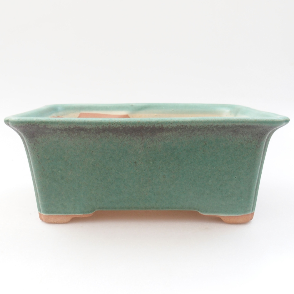 Cuenco bonsái de cerámica 22 x 17 x 5 cm, verde