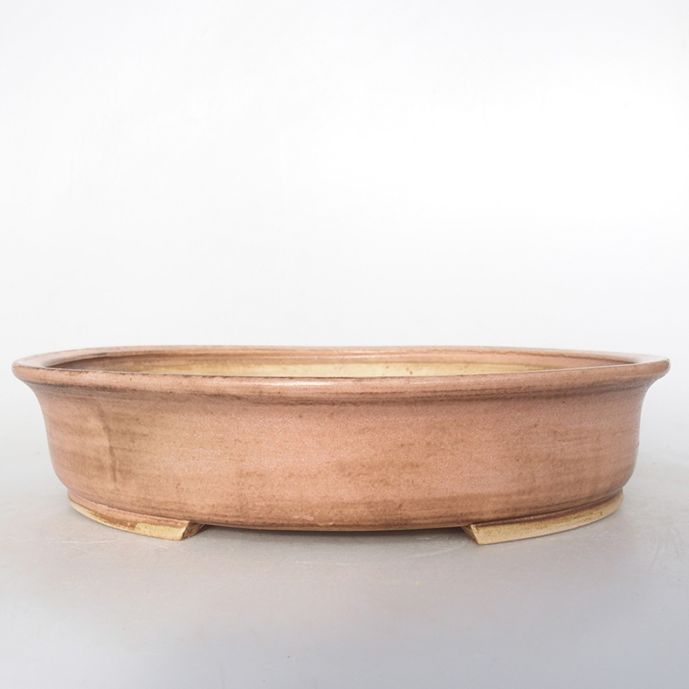 Cuenco bonsái de cerámica 28 x 24 x 6 cm, rosa