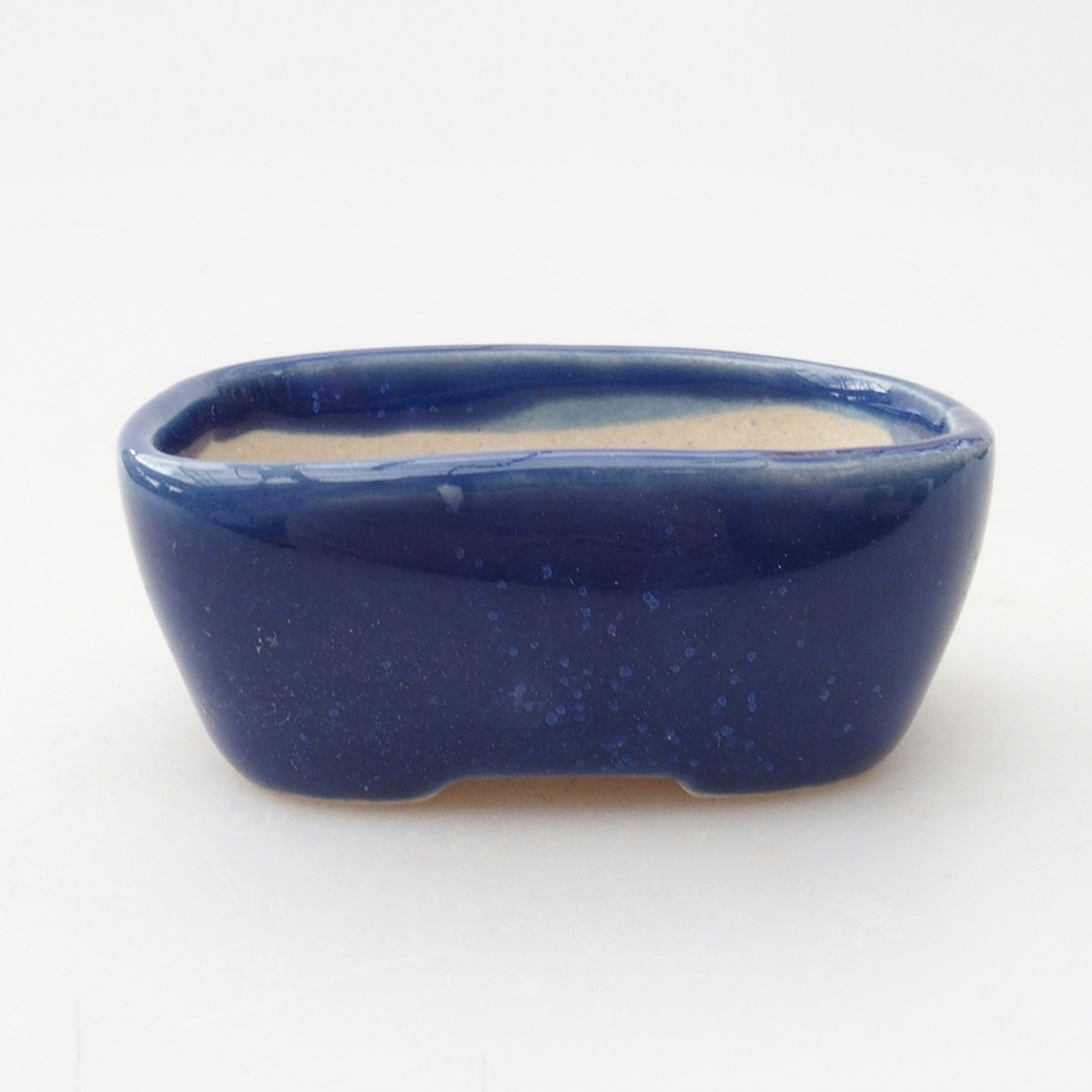 Cuenco mini bonsái 5,5 x 4 x 2,5 cm, color azul
