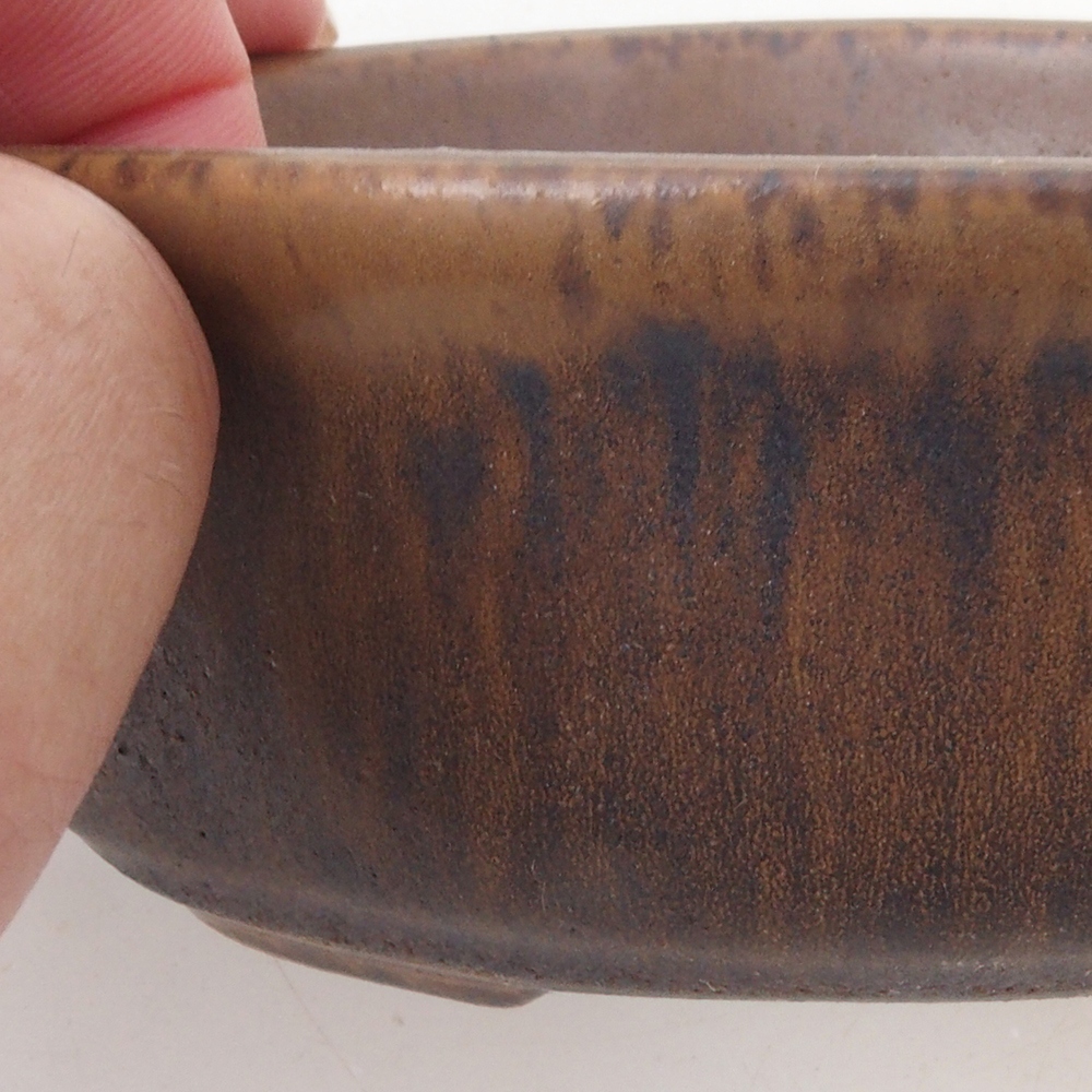 Cuenco bonsái H05 - 11 x 8 x 4 cm - marrón