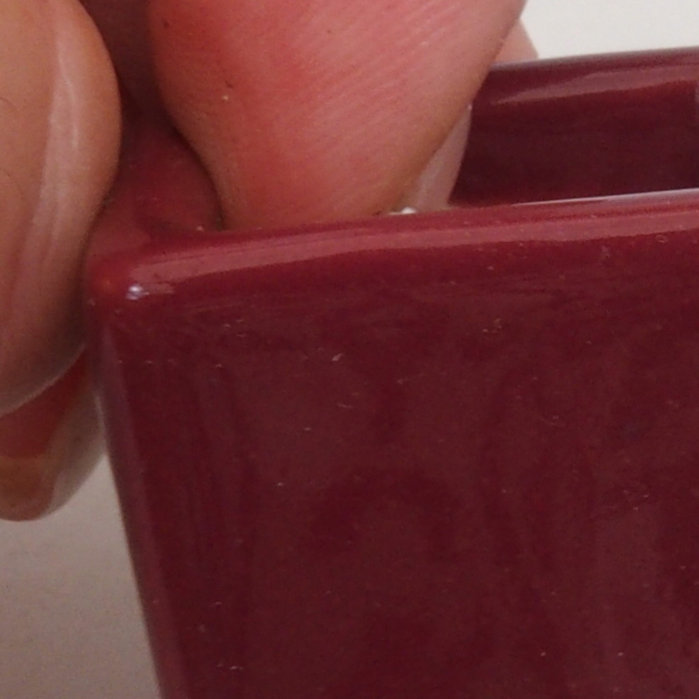 Mini cuenco bonsái 3 x 3 x 3,5 cm, burdeos