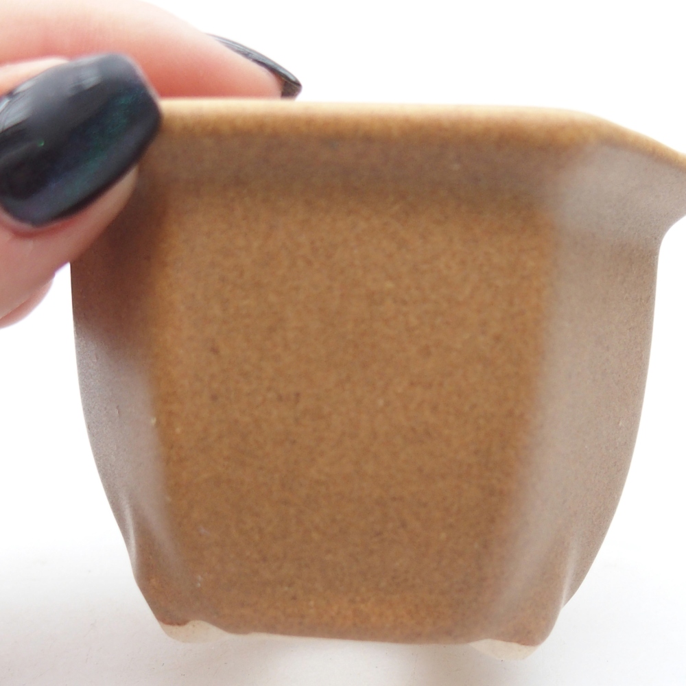 Cuenco mini bonsái 7,5 x 6,5 x 5 cm, marrón