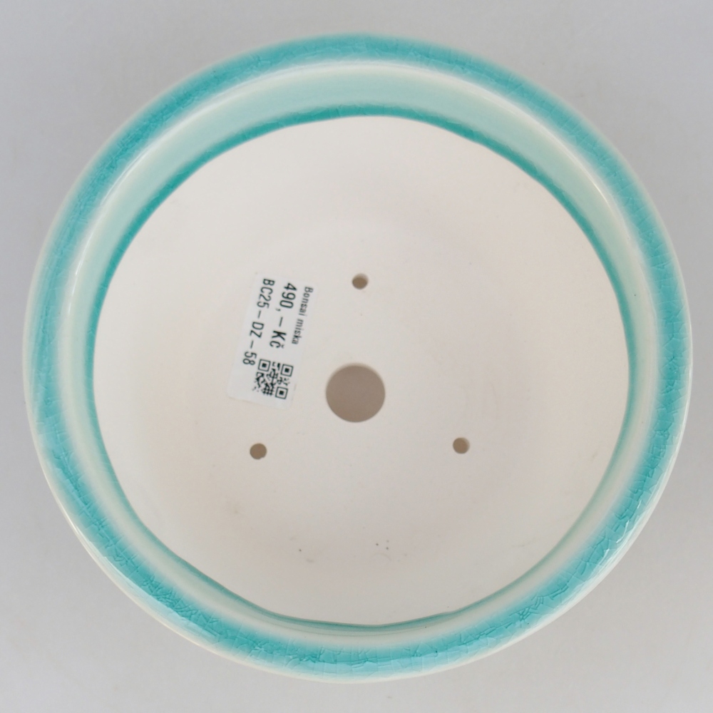 Cuenco bonsái de cerámica 16 x 16 x 8,5 cm, verde