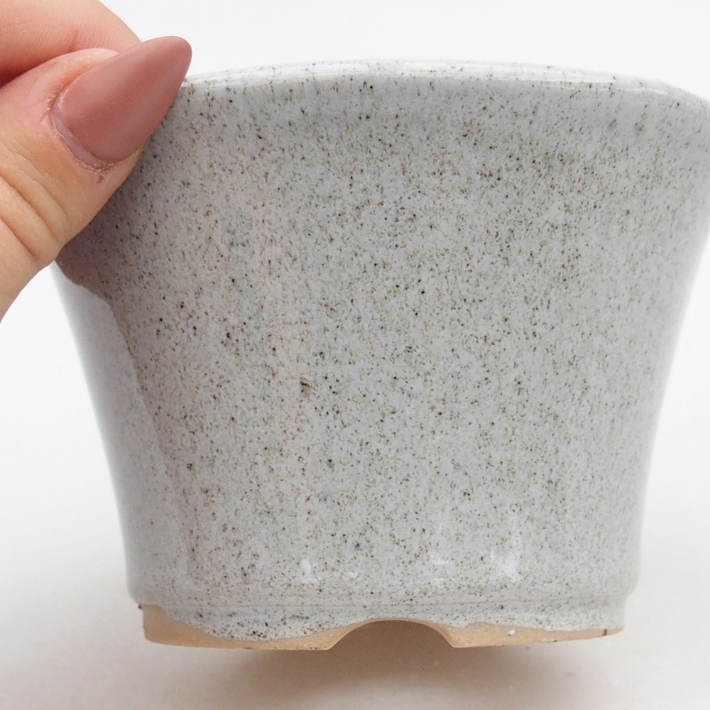 Cuenco bonsái de cerámica 11 x 11 x 7 cm, gris