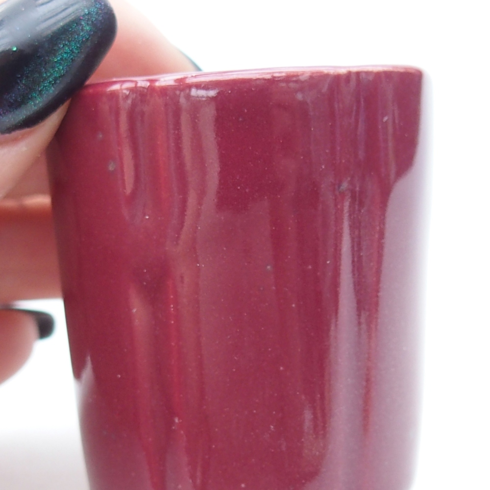 Cuenco mini bonsái 4 x 4 x 4,5 cm, burdeos