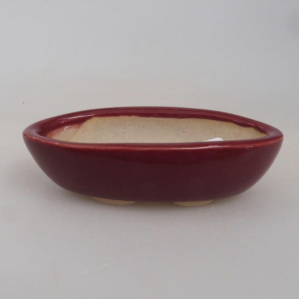 Mini cuenco bonsái 7 x 3 x 2 cm, burdeos