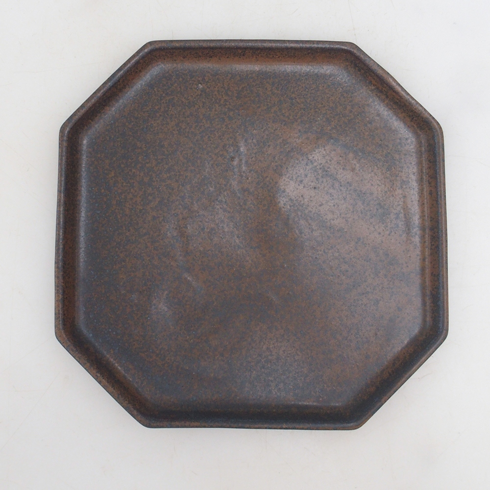 Cuenco de cerámica H14 - 18 x 18 x 1 cm - marrón