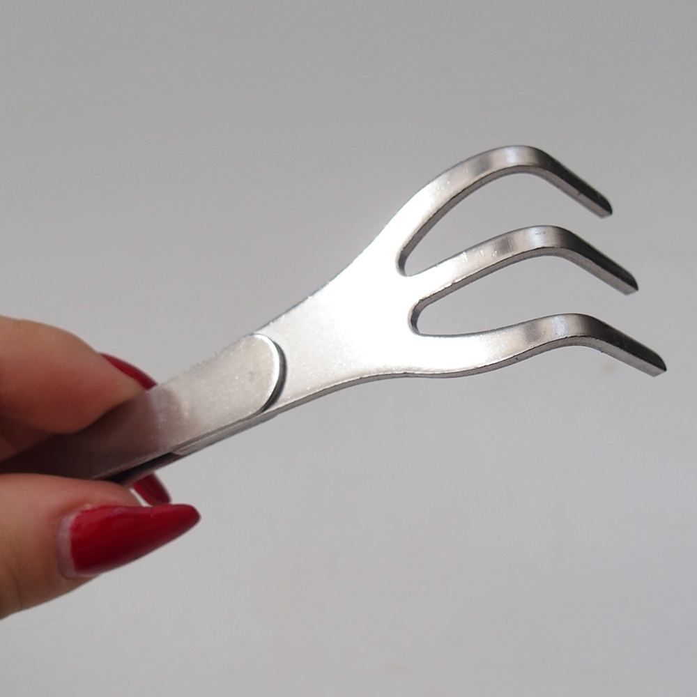 Pinzas de agarre y curvadas 22 cm - acero inoxidable