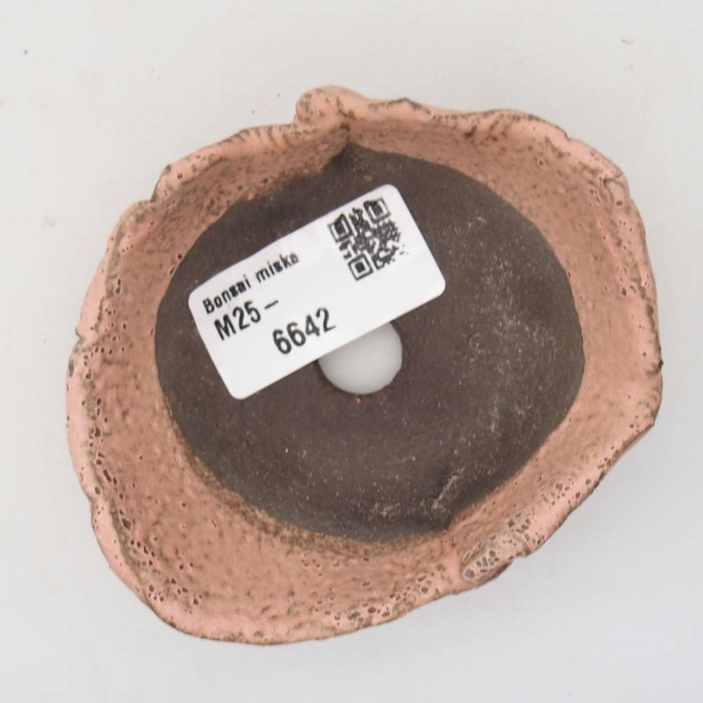 Concha de cerámica 9 x 7,5 x 4 cm , color rosa