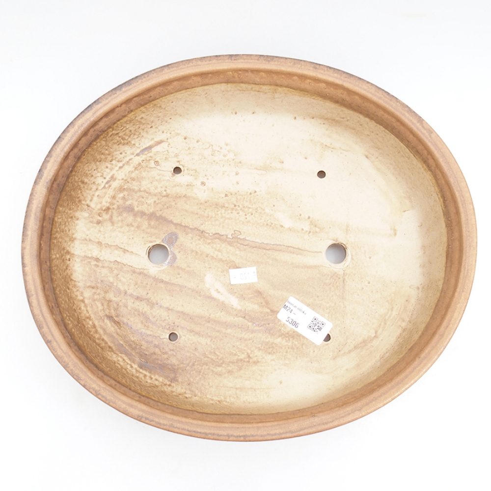 Cuenco bonsái de cerámica 32,5 x 28,5 x 7,5 cm, rosa